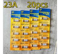 TEMU 15/20pcs Pilas Alcalinas A23 23A de 12V | L1028 V23GA K23A GP23A | Batería de Descarga para de Puertas de Garaje, Control Remoto, Chaveiro