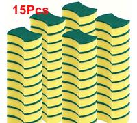 TEMU 15/30/60 piezas de esponja multiusos, de fregado cara, poliuretano resistente y antiarañazos, ideal para cocina, baño, dormitorio, herramienta de limpieza superabsorbente, uso en hogar y