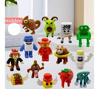 TEMU 15 figuras coleccionables temáticas de | de corrupción - Adorables adornos de plástico con forma de para decoración del hogar/oficina, jugadores y coleccionistas, nueva lanzamiento 2026, PVC de