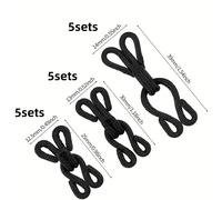 TEMU 15 juegos de ganchos para coser y ganchos para cerrar ojales en sujetadores, pequeños, medianos y grandes, adecuados para el de costura de pantalones y faldas