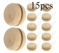 TEMU 15 Piezas de Bolas de de Madera - Bases Pintables para , Proyectos de Manualidades, Actividades y Fiestas de Pintura - Esferas de Madera Sin Acabar para Regalos (15 Piezas)