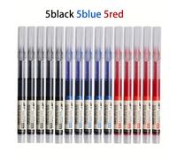 TEMU 15 piezas/set Bolígrafos de Gel Tipo Aguja de Calidad, Estilográfica Líquida para Escritura, Material Escolar y Oficina