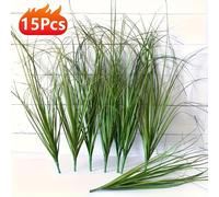 TEMU 15 unidades de de caña artificial decorativa, verdes realistas para decoración interior y exterior, ideal para , hoteles, oficinas, , fiestas, jardines familiares, , decoración de , patios