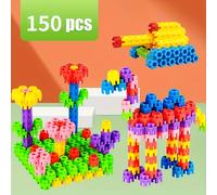 TEMU 150 piezas de bloques hexagonales divertidos, juguetes educativos y de construcción que se pueden ensamblar en diversas formas, ejercitan la habilidad manual y la , regalos para o Pascua