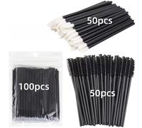 TEMU 150pcs/200piezas Kit de Suministros para Extensiones Pestañas Cepillos Desechables Micro Hisopo Aplicador Láser Varita Mascara