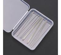 TEMU 15pcs Kit de hilo de coser duradero para reparaciones, agujas de coser manual para de punto, ropa, cortinas - Plata