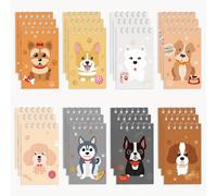 TEMU 16 Piezas Cuadernos Temática de Perros, de , Bloc de Notas de Cachorros, Cuadernos con Bolsillo, Suministros para