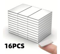 TEMU 16 piezas, imán industrial 25x10x2mm, di adiós a la desorden y el problema, imán cuadrado para un hogar ordenado y hermoso, ideal para