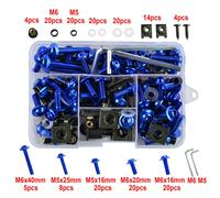 TEMU 177 Piezas/Set Tornillos para Parabrisas de Motocicleta, Kit de Tornillos para , Tornillos Decorativos, 177 Piezas