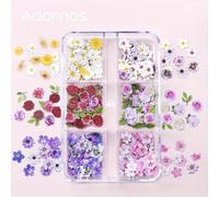 TEMU 180 piezas por de chips de flores de de madera para rellenar con resina epoxi, ideal para crear joyería, y manualidades para regalos de San Valentín