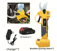 TEMU 18V NEWONE Tijeras de Profesionales Inalámbricas Compatibles con Batería y Pantalla LCD, Cortador Eléctrico de para Jardinería, Trimmer para de Árboles
