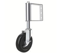 TEMU 1p 4 pulgadas Rueda de puerta con freno, Rueda de de resistente al y absorción de impactos, Rueda universal industrial de servicio pesado, Rueda sólida de 4 pulgadas con capacidad de carga