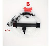 TEMU 1pc 1/2pulgada 3/4pulgada Kit de filtros de juntas de fertilizante Manguera de fertilizante en Aplicador de fertilizante Dispensador para exteriores