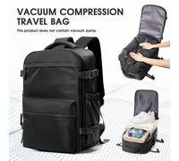 TEMU 1pc 1pcs 1pc Mochila de Viaje Plegable Unisex de Gran Capacidad Compatible con Maleta de para Avión, Tren, Autobús - Correas Ajustables, , Compartimentos con Cremallera, Mochila de Nylon