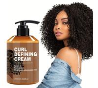 TEMU 1pc/2pcs/3pcs Crema Definidora de Rizos con Aceite de Argán Marroquí para control duradero, rizos elásticos y sujeción prolongada. Ideal para cabello ondulado y , para hombres como mujeres