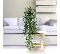 TEMU 1pc/2pcs/4pcs/6pcs Plantas Colgantes Artificiales, Eucalipto en , Enredadera Mandala para Decoración Interior o Exterior, Estantería y Ambientes