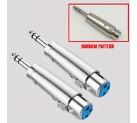 TEMU 1pc/2pcs Adaptador TRS a XLR Hembra de 1/4, Conector de Audio Estéreo TRS de Hembra a XLR, Convertidor XLR a TRS, Adaptador de Micrófono, Cable de Audio, Conector de Audio, Sonido Profesional