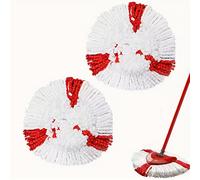 TEMU 1pc/2pcs Cabezales de Fregona Reutilizables y Lavables - Recambios Triangulares / Resistentes, Compatibles con Estándar, Almohadillas Duraderas para Suelos (Sin Disco o Varilla)