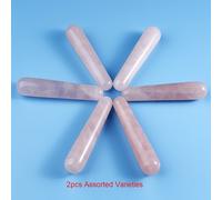 TEMU 1pc/2pcs Cuarzo de natural varita de masaje para palo de Gua Sha de punta - Regalo para familiares, y queridos, regalos de Navidad y Día de San Valentín