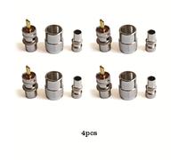 TEMU 1pc/2pcs de conectores de soldadura PL259 con reducores adecuados para cables coaxiales RG8X.