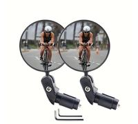 TEMU 1pc/2pcs Espejo Retrovisor de Bicicleta de Gran HD - Espejos de de Manillar Rotativos 360° para Ciclismo de Montaña y Carretera