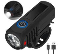 TEMU 1pc/2pcs Luz para Bicicleta, Luz Delantera para Bicicleta de Carretera para Noche, Iluminación Nocturna Universal para Niños, Linterna Recargable de Potencia para Bicicleta de Montaña