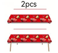 TEMU 1pc/2pcs Mantel Disney Cars Tema | Adecuado para Decoraciones de , Festivales, Mantel de Dibujos Animados para Restaurante en Casa, Material Plástico, Mantel Rectangular