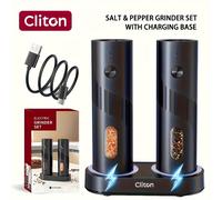 TEMU 1PC/2PCS Opcional, Molinillo de Eléctrico Recargable con LED, Relleno Automático, Gran Capacidad Fácil Llenado Ajuste en Grosor Ideal para Regalo Navideño, Día del o Boda