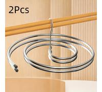 TEMU 1pc/2pcs Tendedero de ropa en , Colgador de lavandería de acero inoxidable para - Secador de sábanas giratorio multifuncional, Tendederos