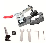 TEMU 1pc 3.5cm Guía de perforación de bisagra oculta para taladro Guía de perforación de agujero de bisagra Herramienta de carpintería localizador de gabinete de puerta