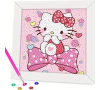 TEMU 1pc/4pcs Pintura de Diamantes Anime Sanrio () - DIY Pintado a con Diamantes de Forma Irregular, Kit Completo de Manualidades con Herramientas, Regalo de /Navidad para Fans, de Pop
