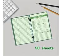 TEMU 1pc/50 Hojas Cuaderno de del Cliente - Tarjetas de Registro de Información del Cliente - Tarjetas de Comerciales a Cara - Ideal para Salones de Uñas, de Peluquería, Spas