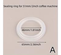 TEMU 1pc 51Mm/2 Pulgadas 58Mm/2.28 Pulgadas Anillo de para mango de cafetera, adiciones, anillo de goma de silicona, junta de , anillo de goma