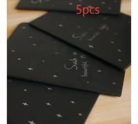 TEMU 1pc/5pcs, 60 páginas, cuaderno con páginas interiores y negro, libro para para , álbum de fotos DIY, libro de pintura, libro de papel negro, libro de blanda.