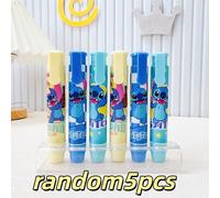 TEMU 1pc/5pcs Borrador Estilo Bolígrafo Oficial de , Borrador de Stitch, Estampado de Mascota Azul y Tierno, Ideal para Uso en Oficina