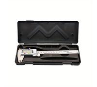 TEMU 1pc 6 pulgadas Calibrador Pantalla LCD de inoxidable Calibrador metálico electrónico de 150 mm Calibrador Micrómetro Herramienta de medición