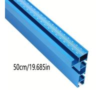TEMU 1pc 75 Tipo Azul Perfil de Aluminio Router Cerca, Multi T-Track Sierra de Mesa Cerca, Carpintería T-Slot Miter Track Cerca Parada 400mm