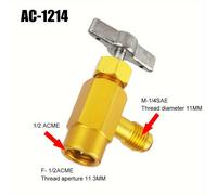 TEMU 1pc Abrebotellas de aire acondicionado de coche de hierro, botella de refrigerante R-134a con adaptador de de 1/4", fundición de precisión para dispensación fácil, diseño de , con