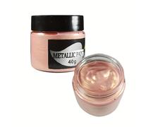 TEMU 1pc Acrílica Metálica de Grado Profesional para DIY - Botella de 40g, , Desvanece, Colores Vibrantes (, Verde, Azul, , Rosa) - para Principiantes, y Artistas