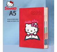 TEMU 1pc Agenda Hello Kitty Estilo Aleatorio 2026, Cuaderno de Planificación con Diseño Minimalista para Oficina/Hogar/Registro/Uso Diario, Disponible en Varios Colores y Tamaños