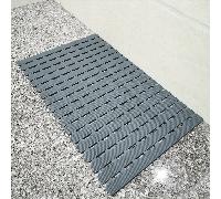 TEMU 1pc Alfombra de baño antideslizante con orificios de drenaje y ventosas grandes, alfombrilla antideslizante para la ducha, alfombra para el suelo frente a la bañera, accesorios de baño
