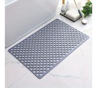 TEMU 1pc - Alfombra de baño antideslizante de secado rápido | Alfombra de ducha de silicona con diseño de orificio circular, anillo de masaje, adecuada para duchas, hoteles, aseos, bañeras