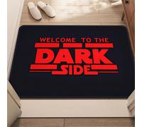 TEMU 1pc Alfombra de Bienvenida al - Antideslizante, Lavable a Máquina en Poliéster para Entrada del Dormitorio y Sala | Decoración Temática Espacial con Texto sobre