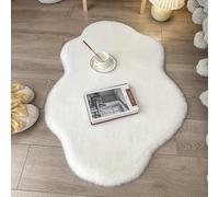 TEMU 1pc Alfombra de de Peluche - Gruesa, , , Redonda, de Color Sólido, Adorable Tapete de Conejito Adecuado para Navidad, Habitación - Tapete de Suelo a Máquina con Respaldo de PVC
