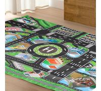 TEMU 1pc, Alfombra de Juego de Tráfico , Gran Tablero Interactivo con Mapa para Niños, Decoración de Habitación, Regalo de Navidad
