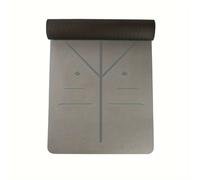 TEMU 1pc Alfombra de Yoga TPE Antideslizante con Líneas Guía Corporal - Colchoneta de Ejercicio Acolchada y Resistente, Ideal para Gimnasio en Casa, Pilates, Yoga (//)