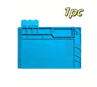 TEMU 1pc Alfombrilla de Silicona para Soldadura a | Base Magnética Antideslizante y Anti-Estática | 1-4 Piezas | Ideal para Reparación de Teléfonos y Portátiles - para Entusiastas de Electrónica