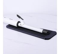 TEMU 1pc Alfombrilla de Silicona Resistente al para Planchas y Rizadores - Compatible con los Estilizadores de Cabello, Uso en Salón y Viaje, Base Antideslizante y Duradera para Rizadores y Planchas