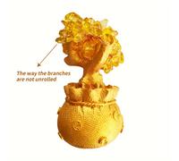 TEMU 1pc Árbol del Dinero de Citrino/Cristal con Macetas de Chino Shui