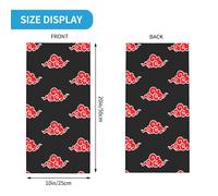 TEMU 1pc Bandana Japonesa con Diseño de , Bufanda para Cuello, Ideal para , Ciclismo, Senderismo, Unisex, Adulto, Transpirable